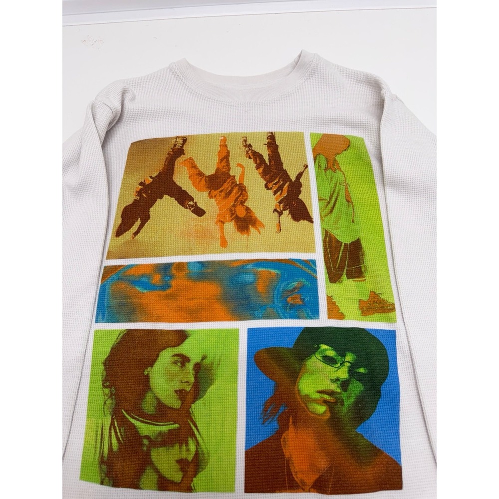 Billie Eilish Birds Of A Feather Thermal Shirt women's M Made USA Organic Cotton - Picture 4 of 8